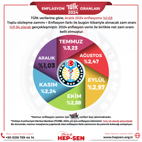 Aralık 2024 Enflasyon Oranları: TÜİK, İTO ve ENAG Verileri